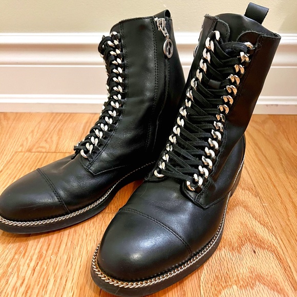 THE WISHBONE COLLECTION AGNES Women combat bootie - Picture 1 of 2